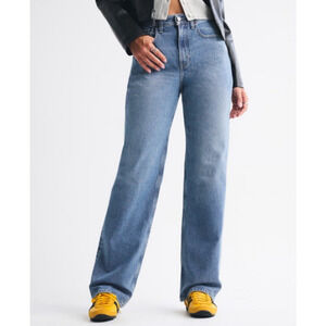 Abercrombie & Fitch Curve Love Jeans 33 / 16 L Tall Ultra High Rise 90s Straight